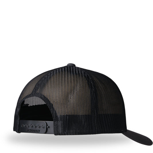 Embroidered Trucker Hat Charcoal/Black