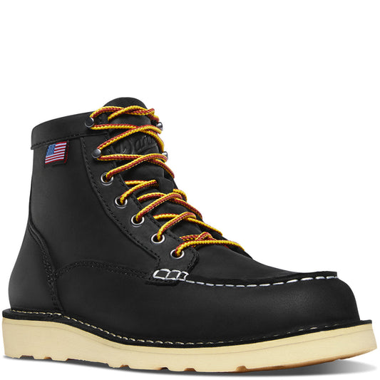 Bull Run Moc Toe 6" Black
