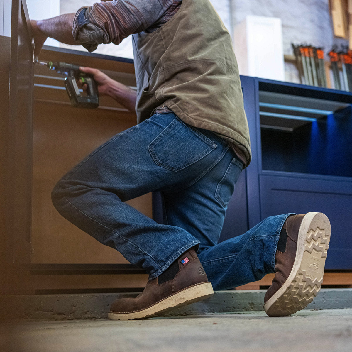 Bull Run Chelsea 6" Brown - Steel Toe