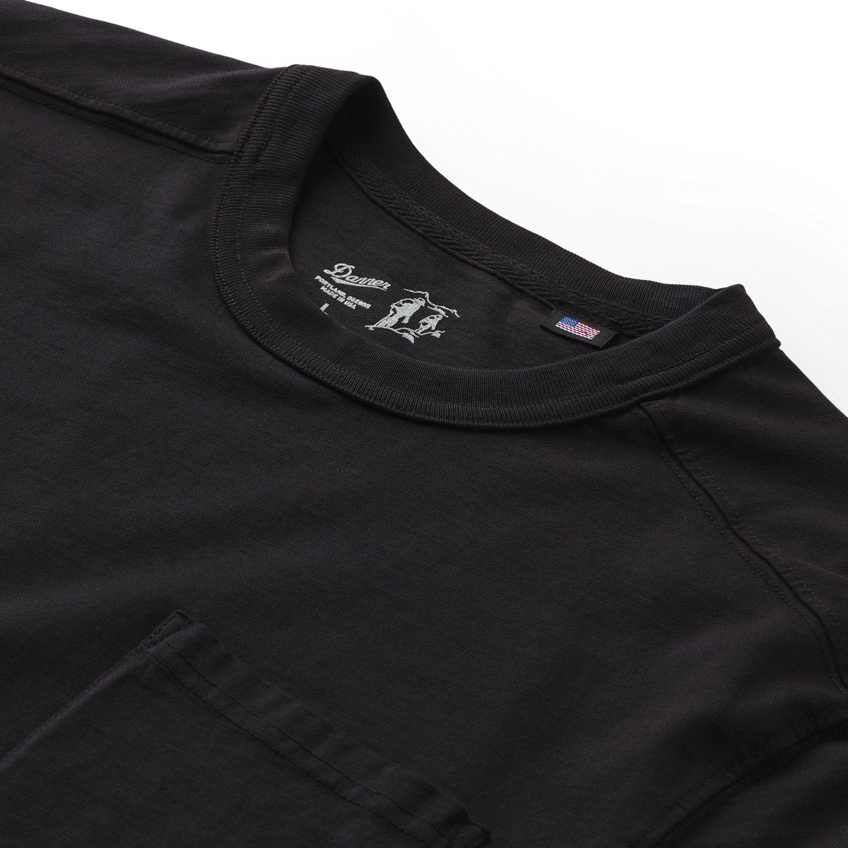 Heavyweight Pocket Tee Black