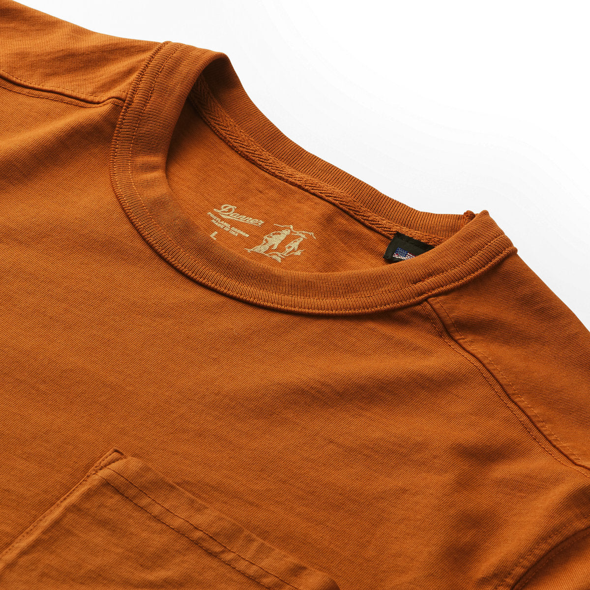 Heavyweight Pocket Tee Glazed Ginger