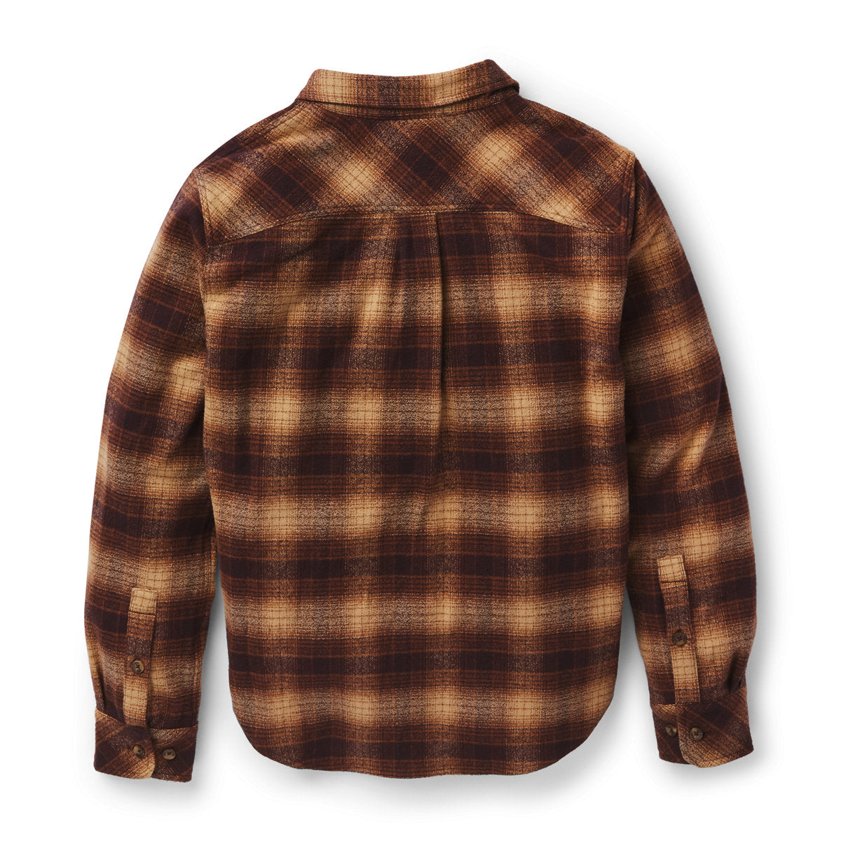 Sauvie Cotton Flannel Shirt Espresso Plaid