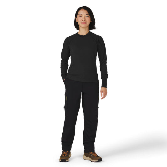 Santiam Waffle LS Tee Black