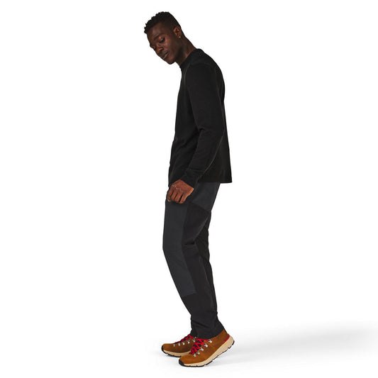 Santiam Waffle LS Tee Black