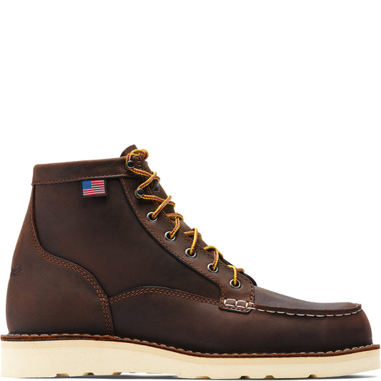 Bull Run Moc Toe 6" Brown Steel Toe