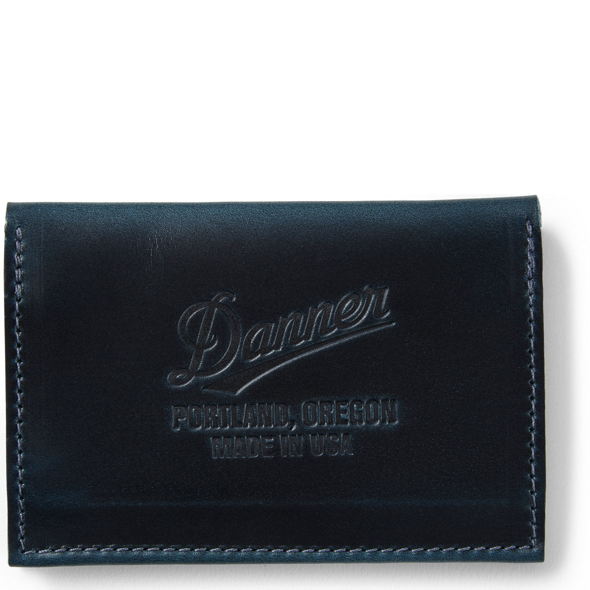 Leather Wallet 4.5" x 3.5" Navy