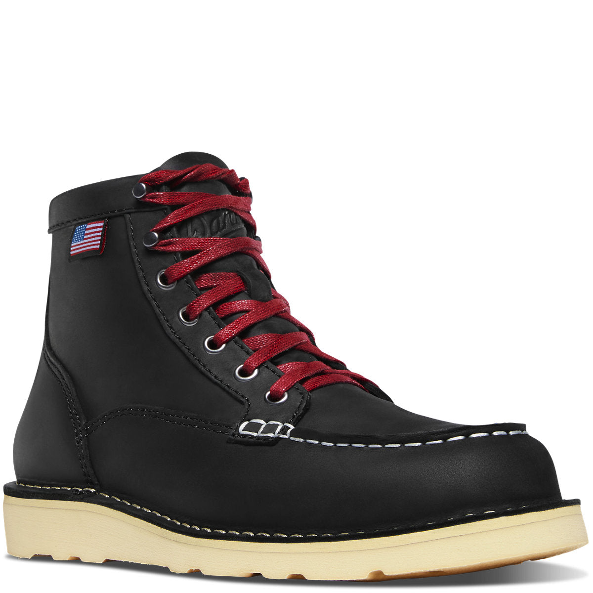 Bull Run Moc Toe 6" Black