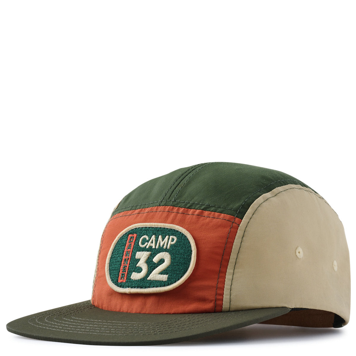 Camp 32 Color Block Cap Loden/Khaki