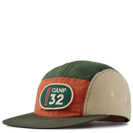 Camp 32 Color Block Cap Loden/Khaki