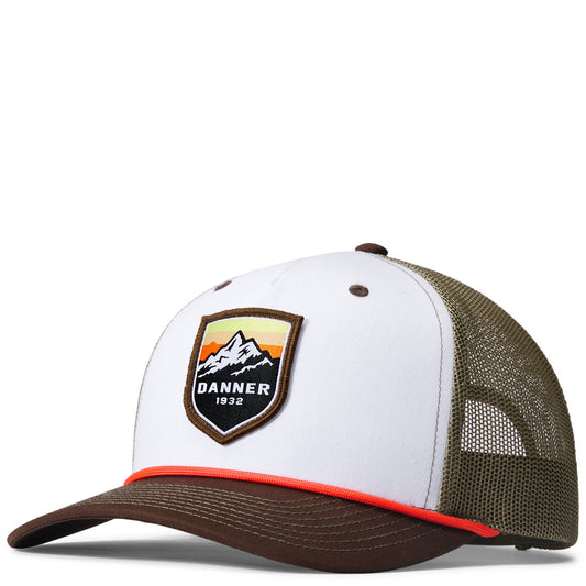 Mountain Crest Trucker Hat White/Loden/Brown