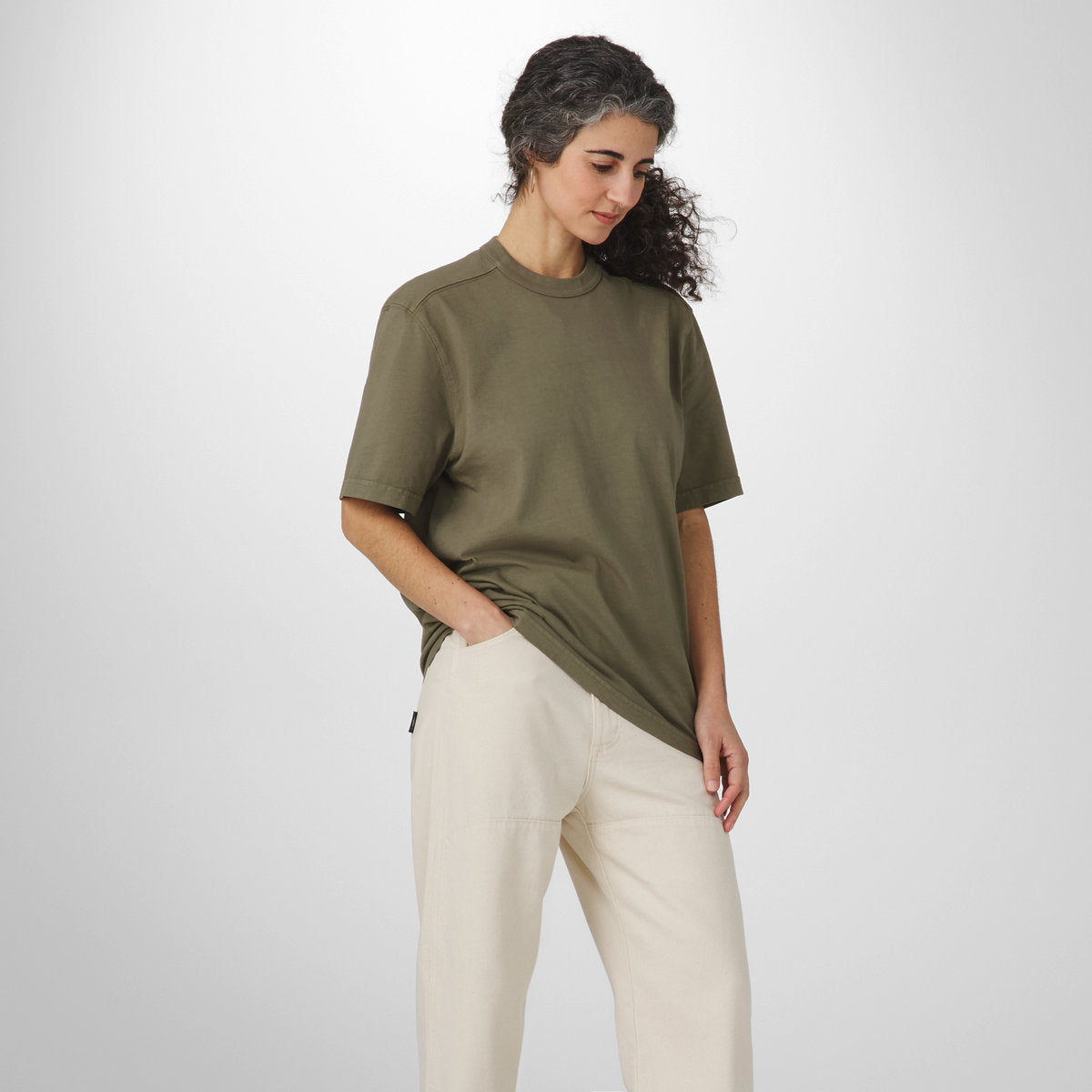 Heavyweight Tee Dusty Olive
