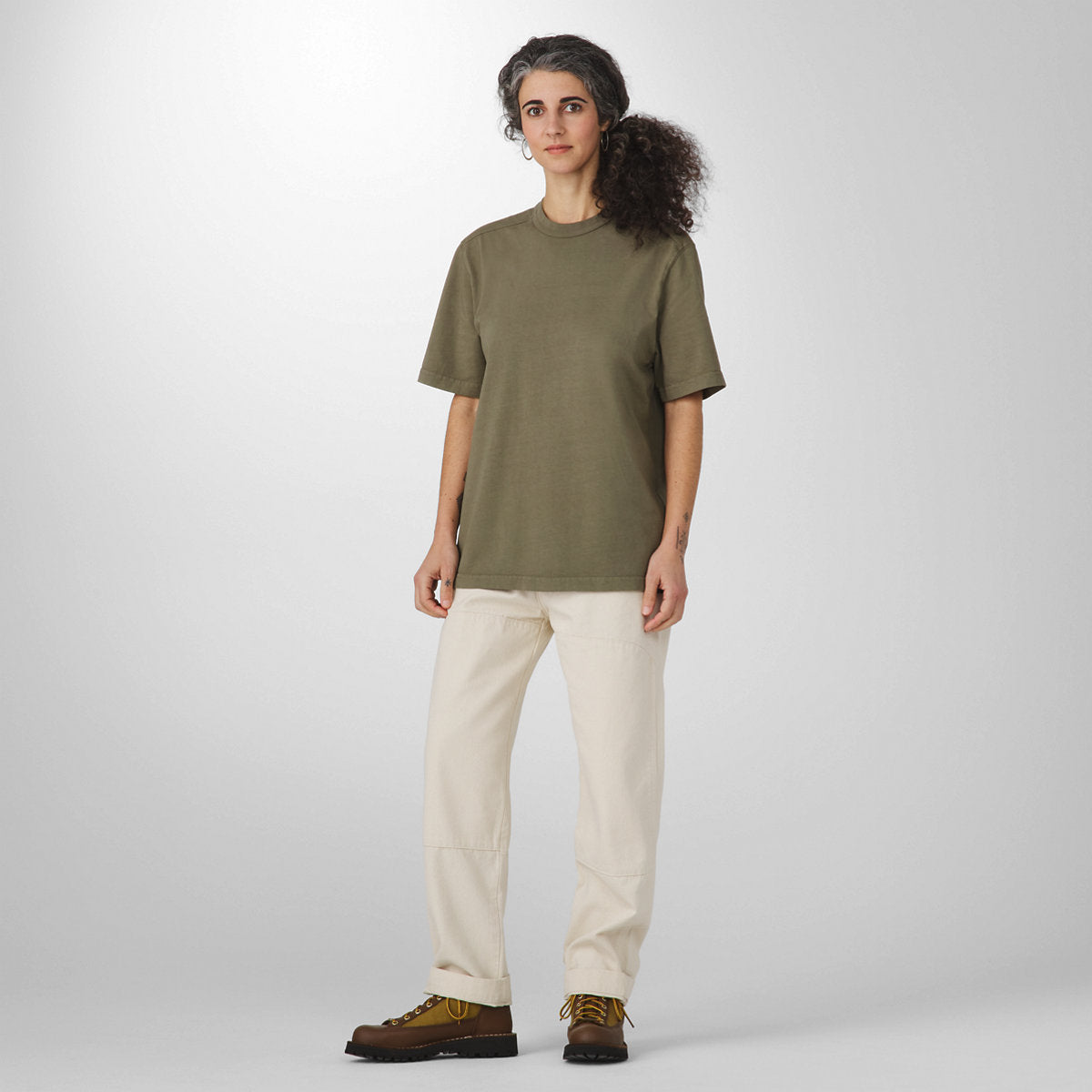 Heavyweight Tee Dusty Olive