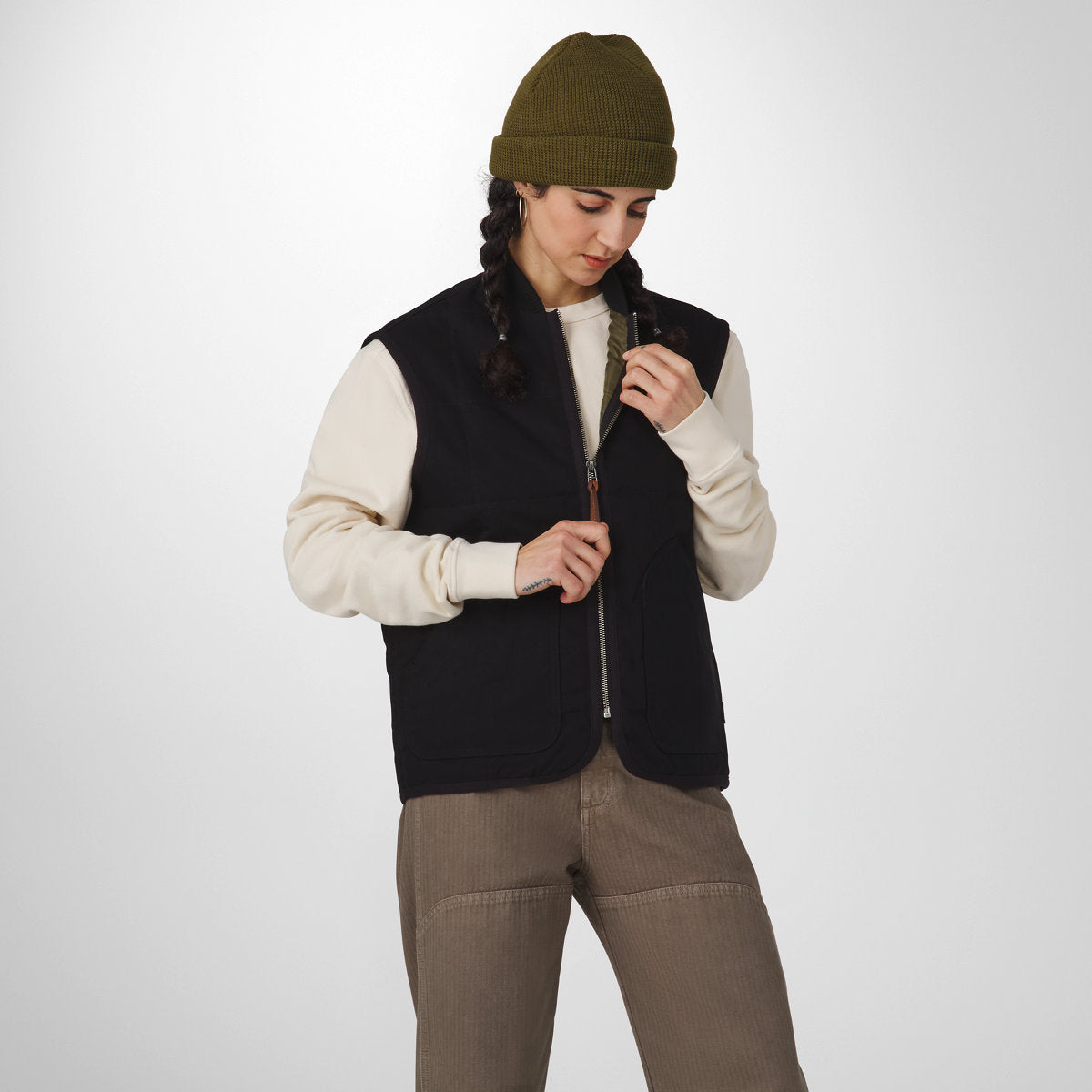 Oxbow Primaloft Vest  Black/Olive