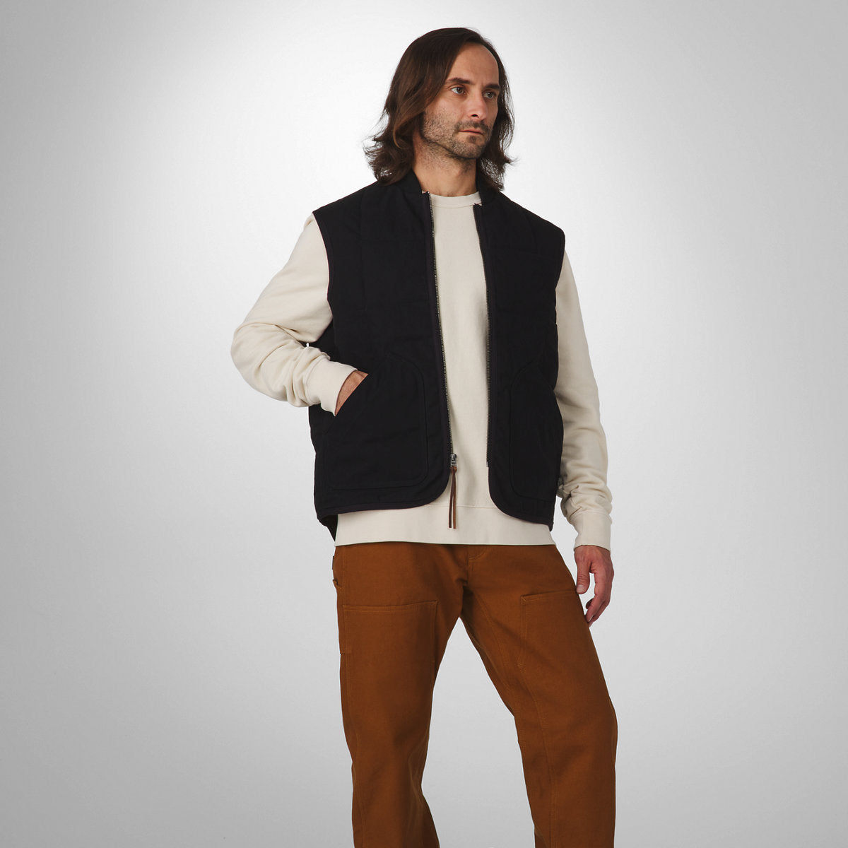 Oxbow Primaloft Vest  Black/Olive
