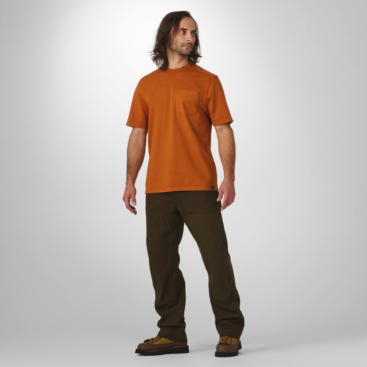 Heavyweight Pocket Tee Glazed Ginger