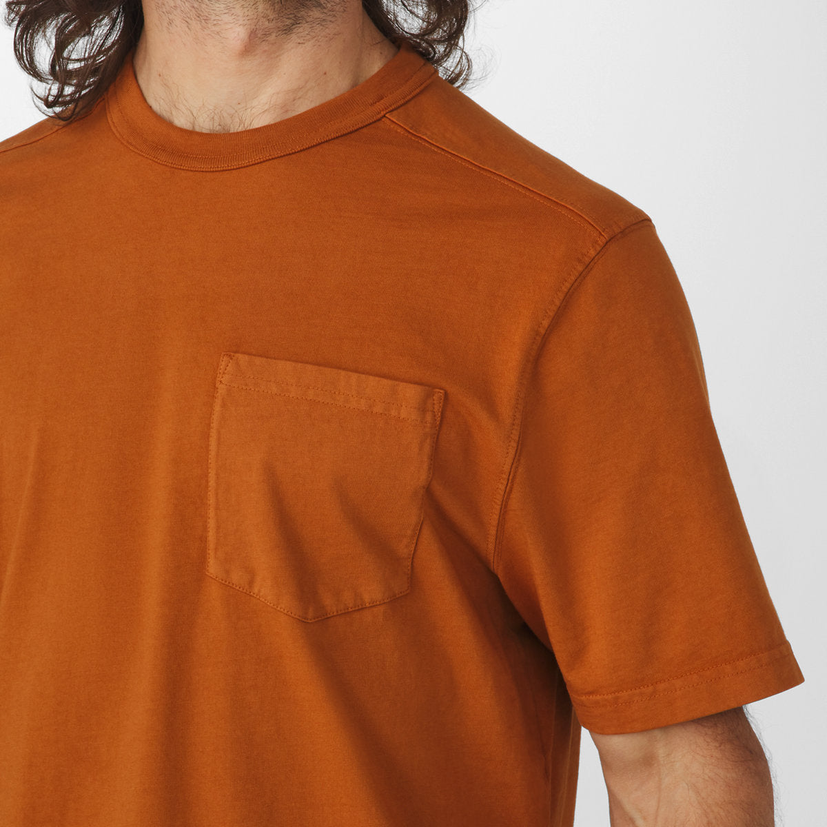 Heavyweight Pocket Tee Glazed Ginger