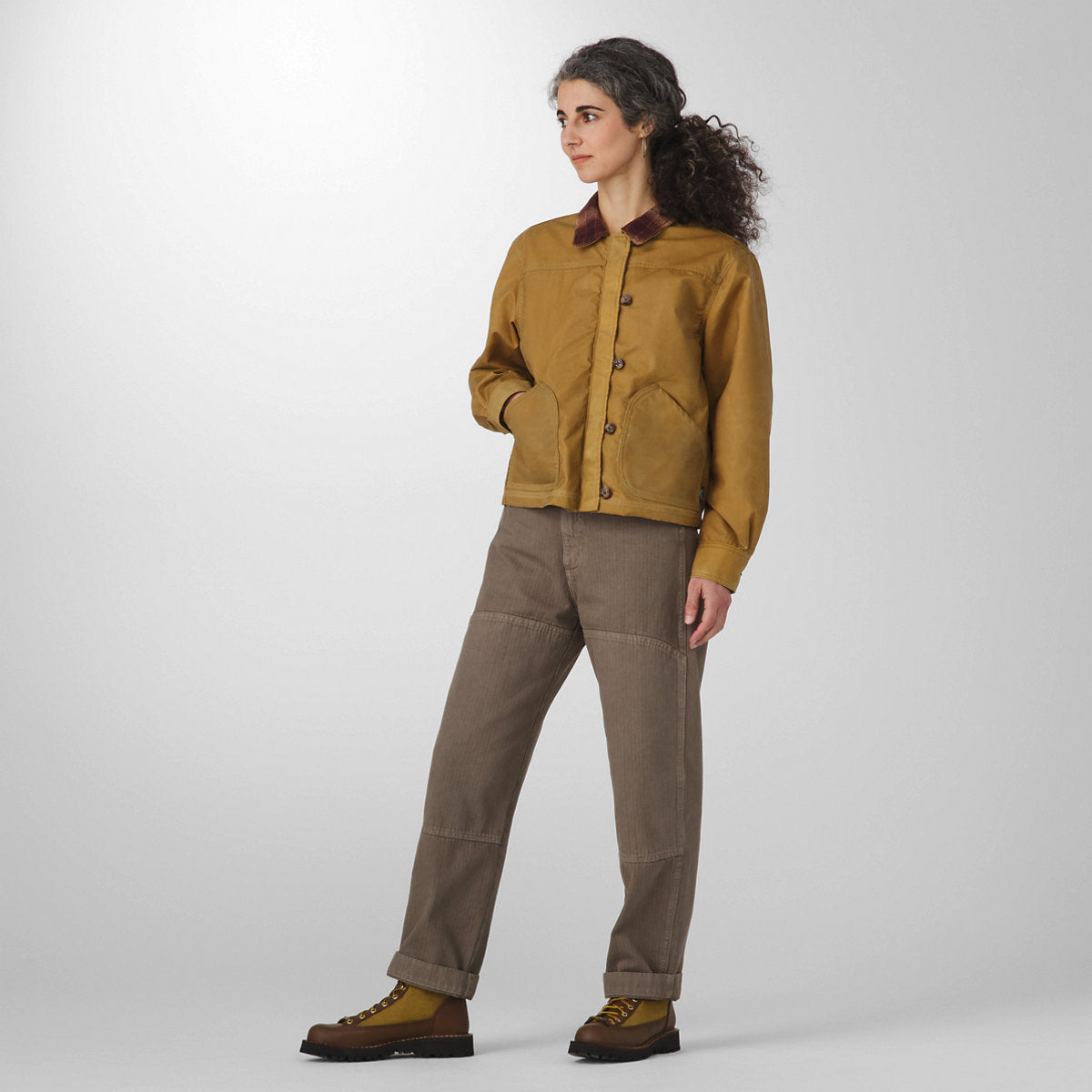 Maywood Waxed Canvas Jacket  Tan/Espresso