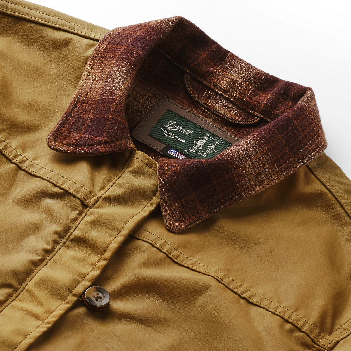 Maywood Waxed Canvas Jacket  Tan/Espresso