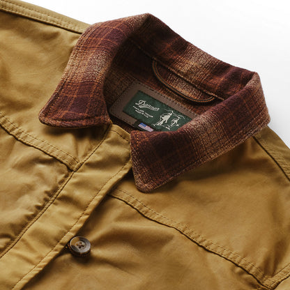 Maywood Waxed Canvas Jacket  Tan/Espresso