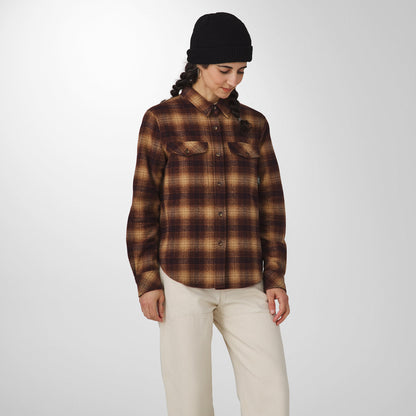Sauvie Cotton Flannel Shirt  Espresso Plaid