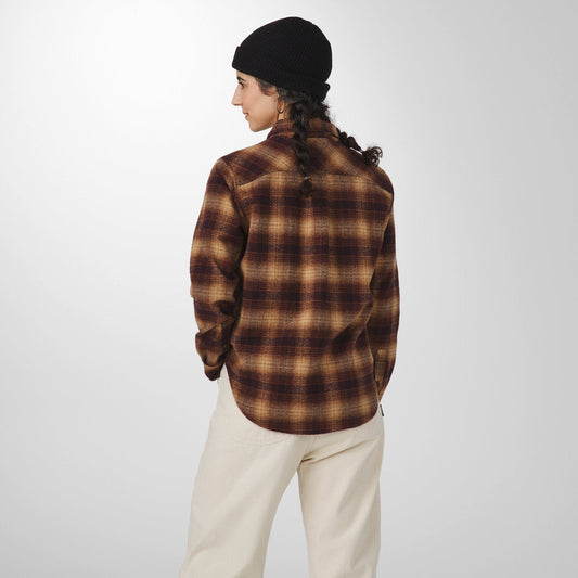 Sauvie Cotton Flannel Shirt  Espresso Plaid