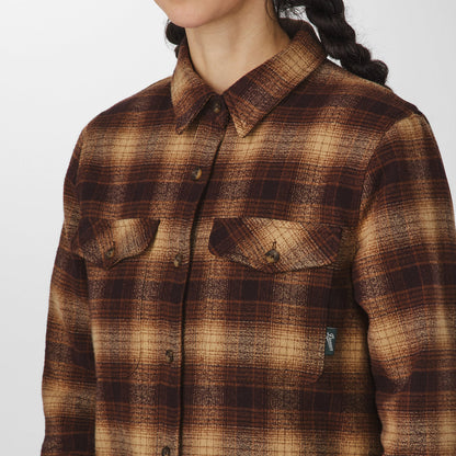 Sauvie Cotton Flannel Shirt  Espresso Plaid