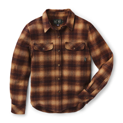 Sauvie Cotton Flannel Shirt  Espresso Plaid
