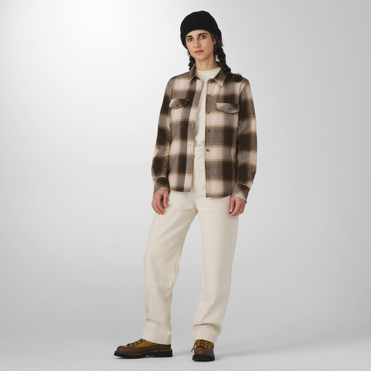 Sauvie Cotton Flannel Shirt  Earth Plaid