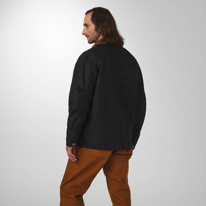 Shipyard Waxed Canvas Jacket  Black/Bison