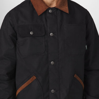 Shipyard Waxed Canvas Jacket  Black/Bison