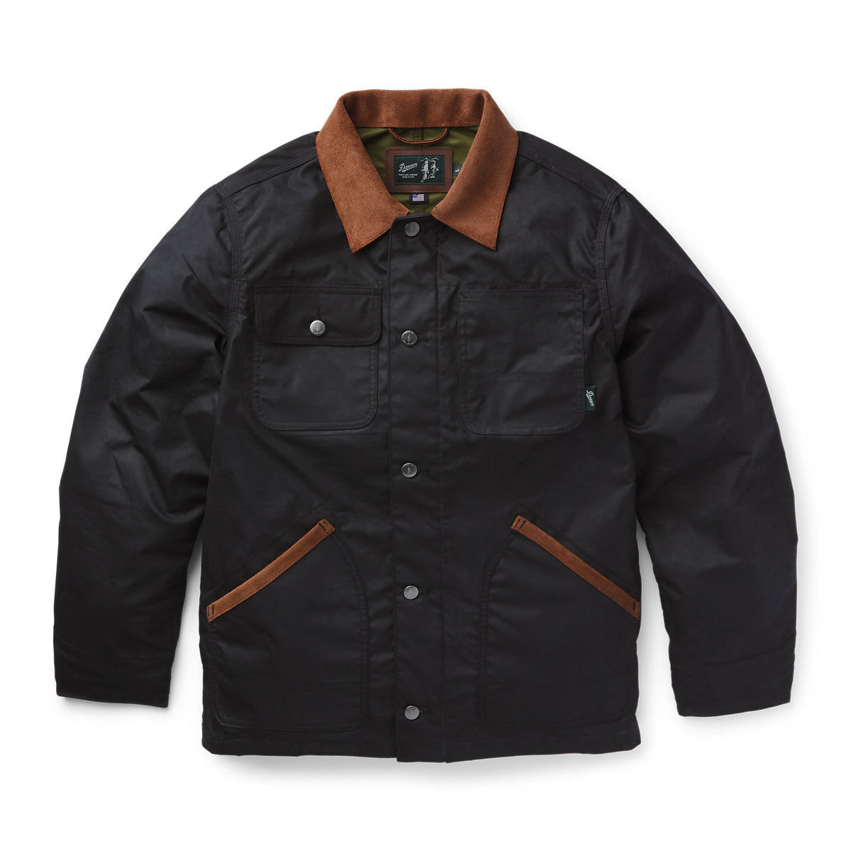 Shipyard Waxed Canvas Jacket  Black/Bison