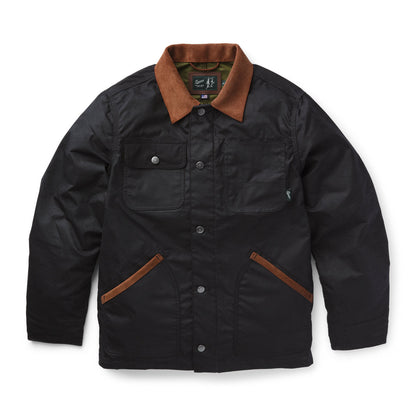 Shipyard Waxed Canvas Jacket  Black/Bison