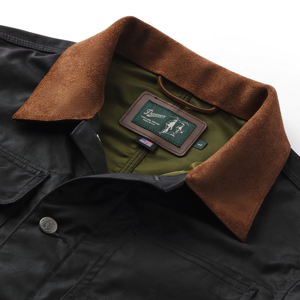 Shipyard Waxed Canvas Jacket  Black/Bison