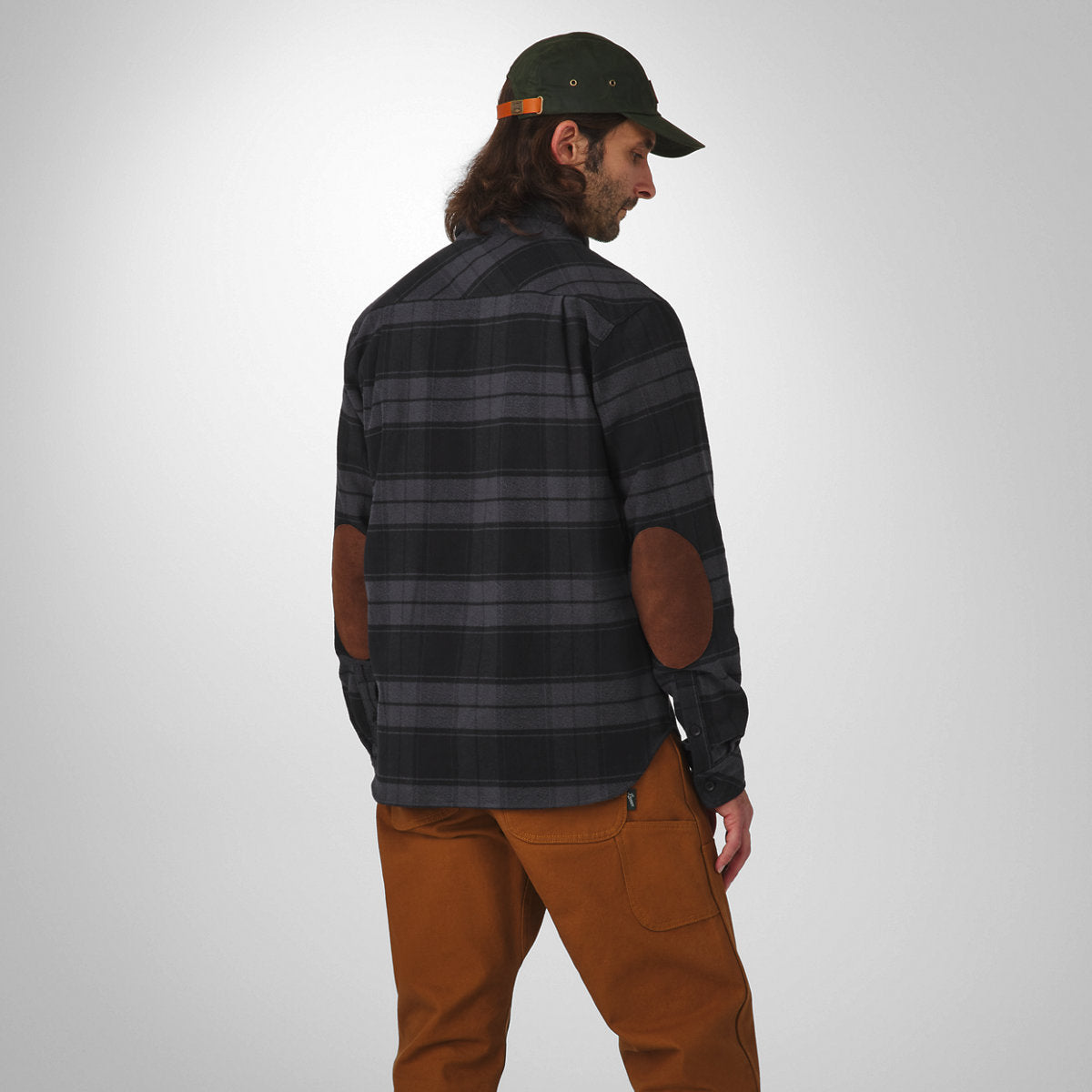 Cedar Mill Cotton Flannel Shirt  Black Plaid