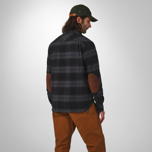 Cedar Mill Cotton Flannel Shirt  Black Plaid