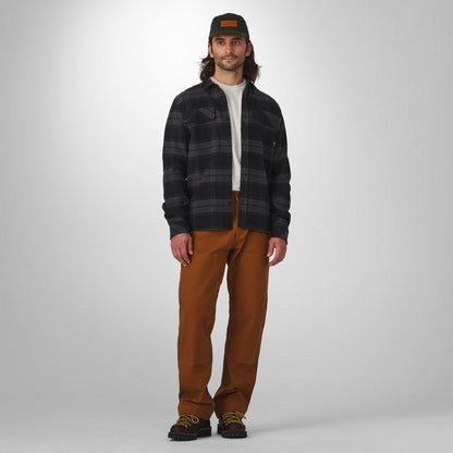 Cedar Mill Cotton Flannel Shirt  Black Plaid