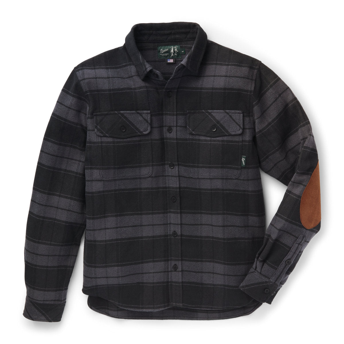 Cedar Mill Cotton Flannel Shirt  Black Plaid
