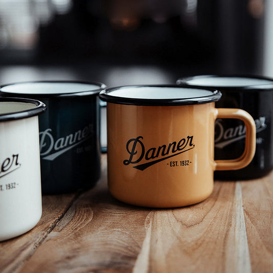 Enamel Camp Mug 12oz Apricot Yellow