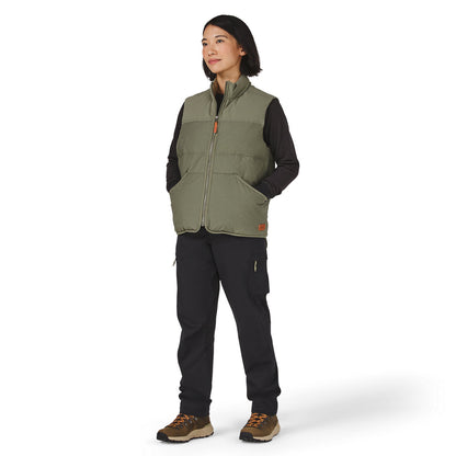 Zigzag Down Vest Dusty Olive