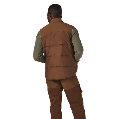 Zigzag Down Vest Dark Earth