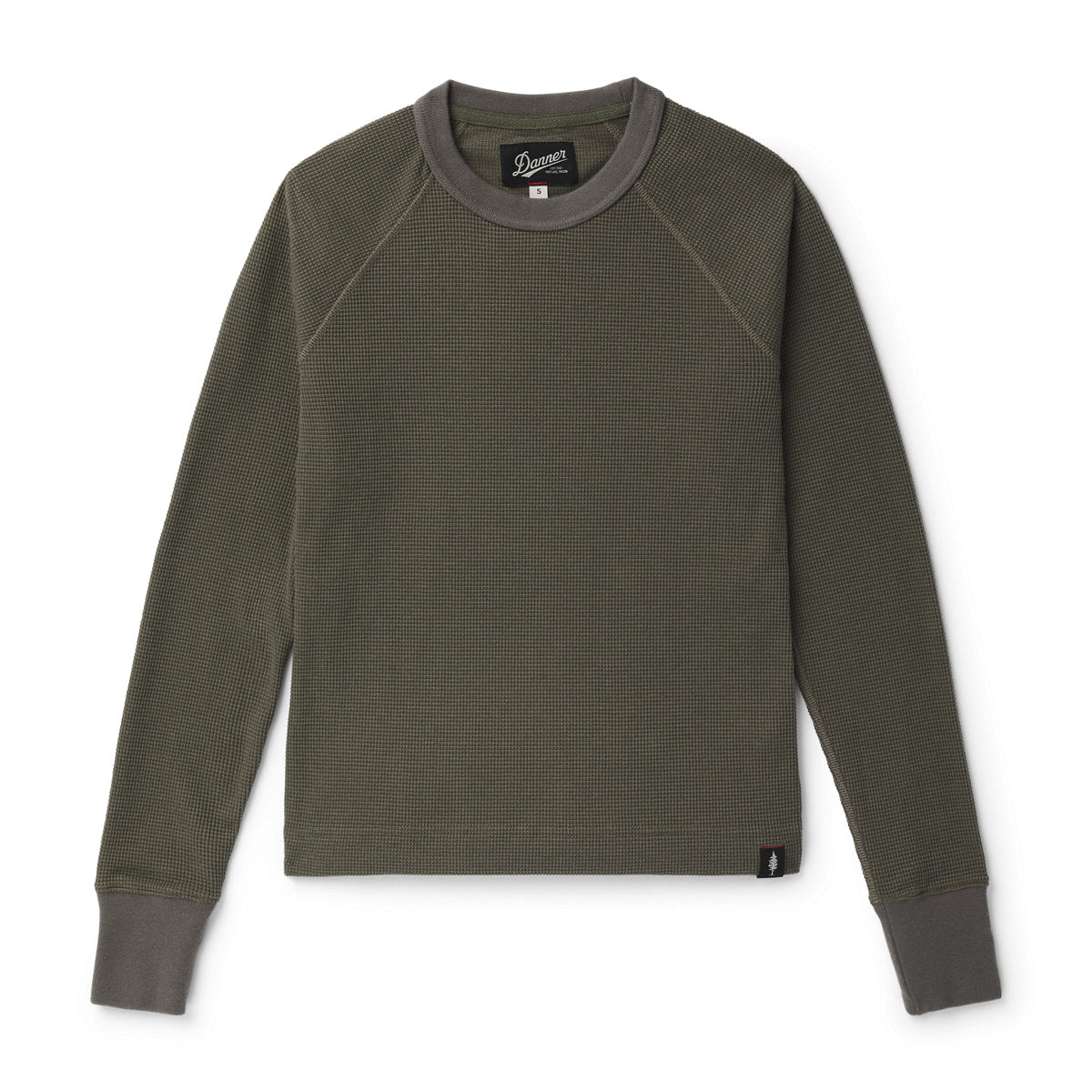 Santiam Waffle LS Tee Dusty Olive