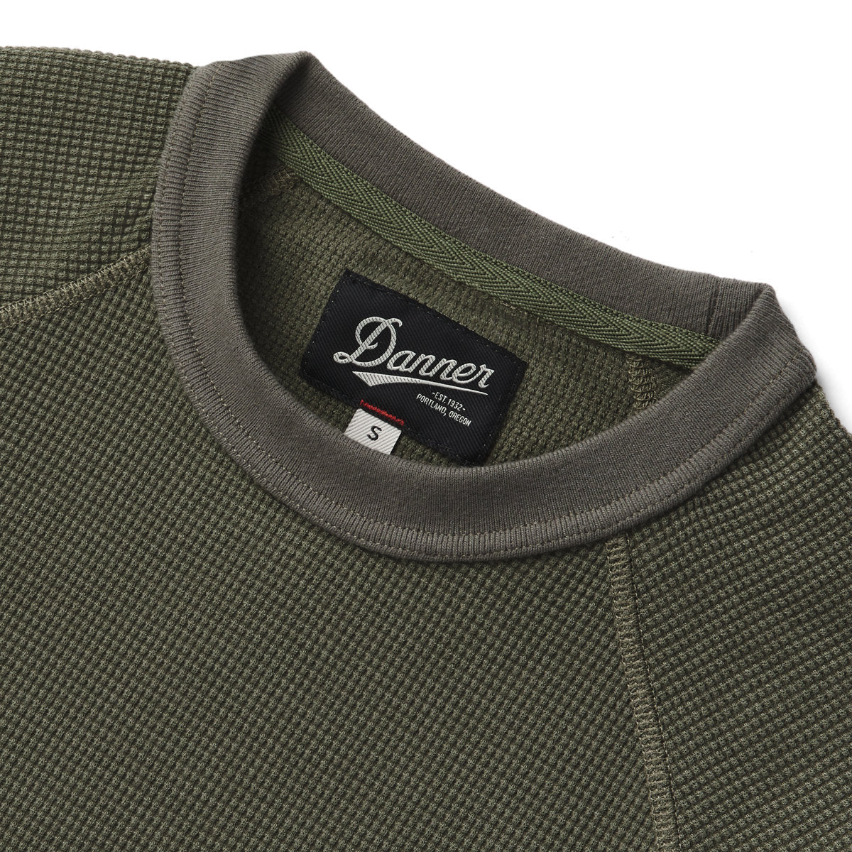 Santiam Waffle LS Tee Dusty Olive