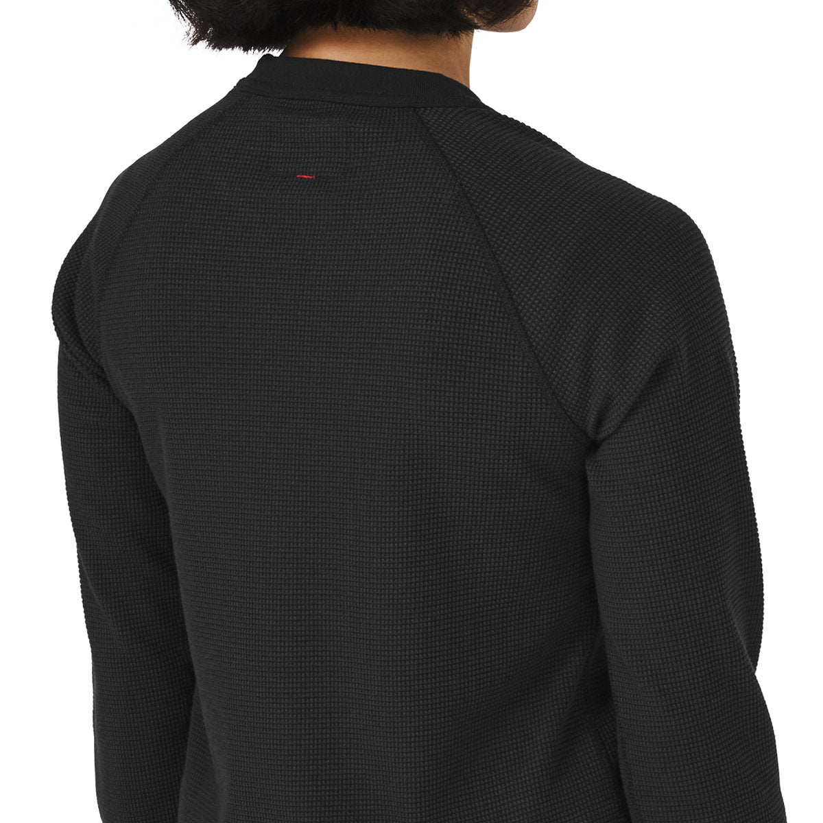 Santiam Waffle LS Tee Black