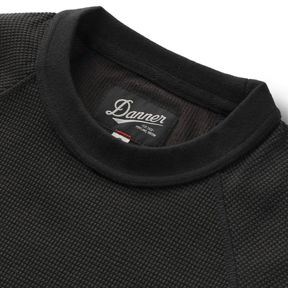 Santiam Waffle LS Tee Black