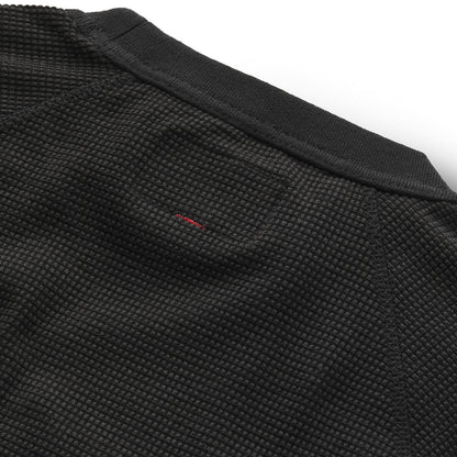 Santiam Waffle LS Tee Black