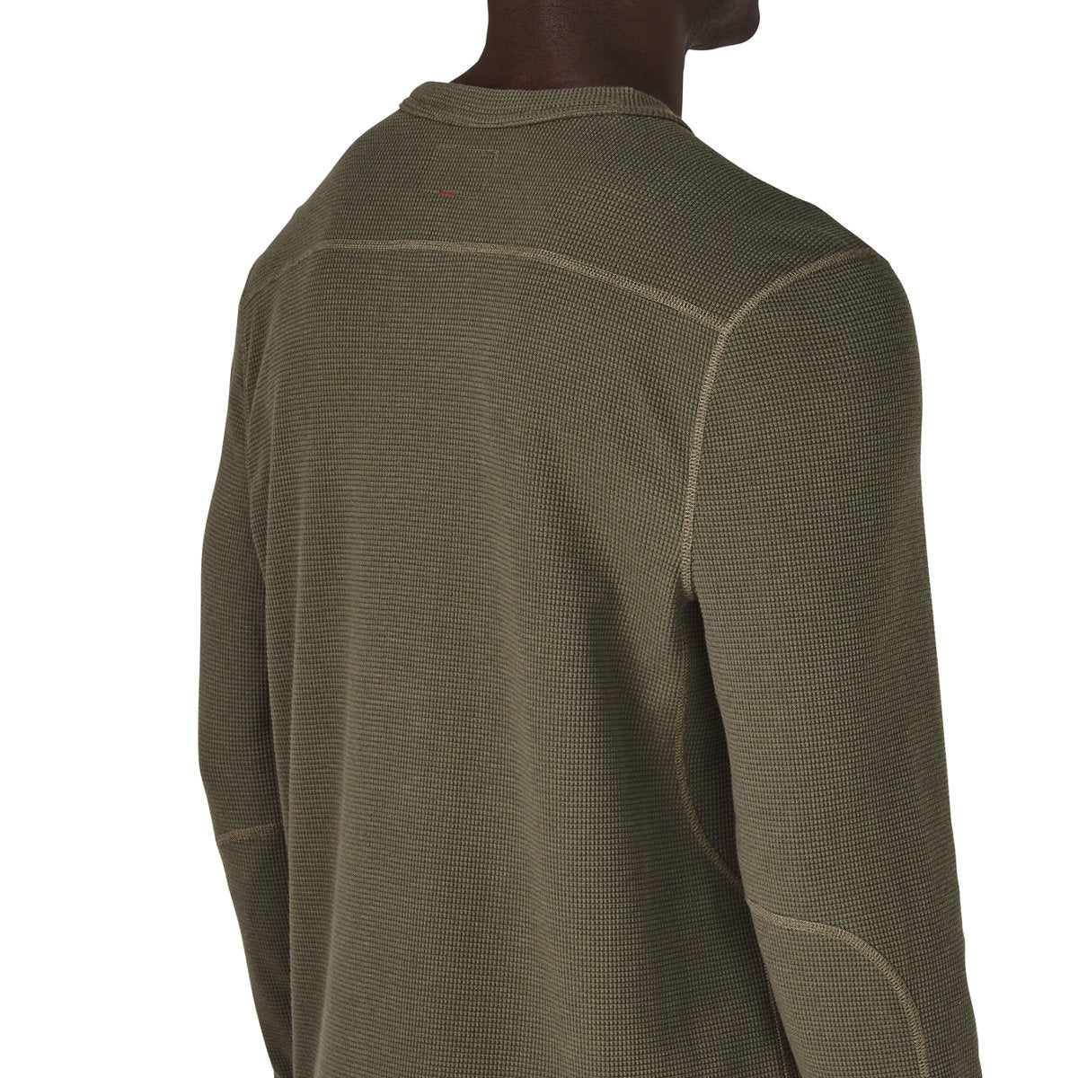 Santiam Waffle LS Tee Dusty Olive