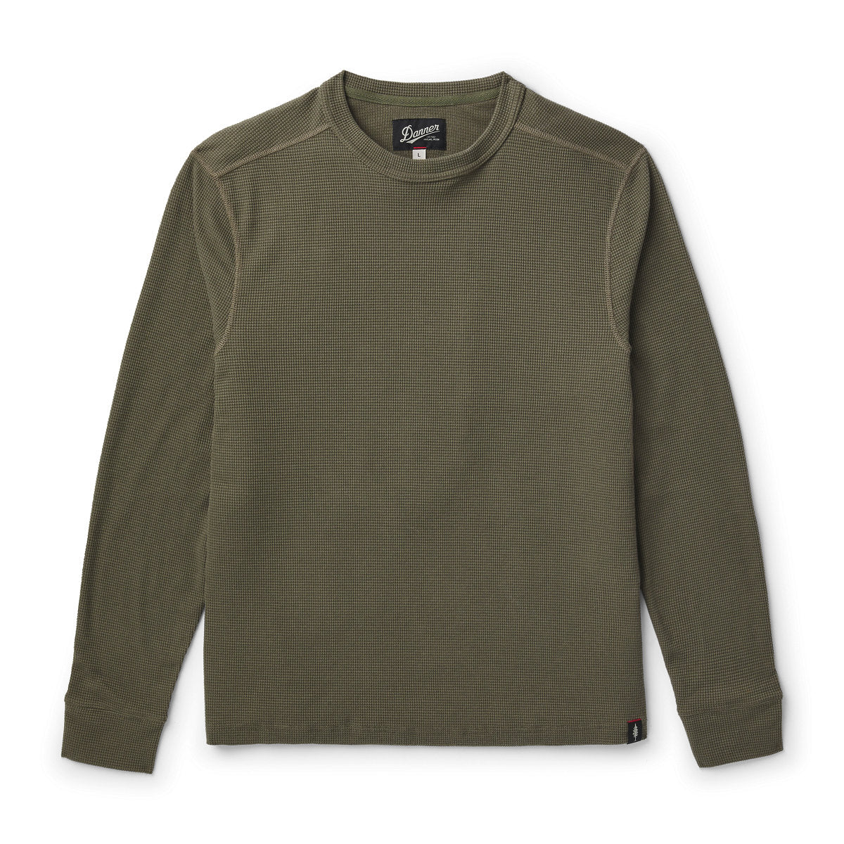 Santiam Waffle LS Tee Dusty Olive