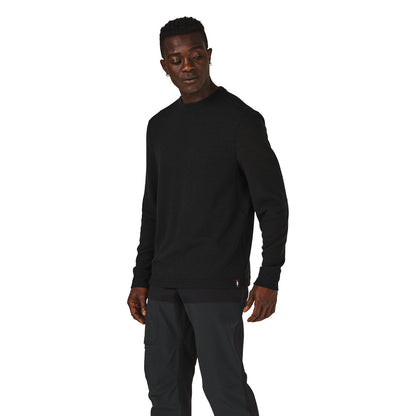 Santiam Waffle LS Tee Black