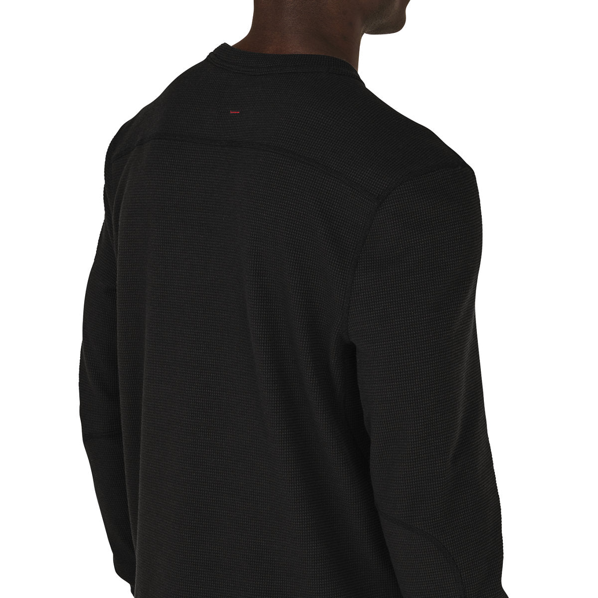 Santiam Waffle LS Tee Black