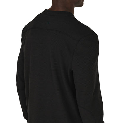 Santiam Waffle LS Tee Black